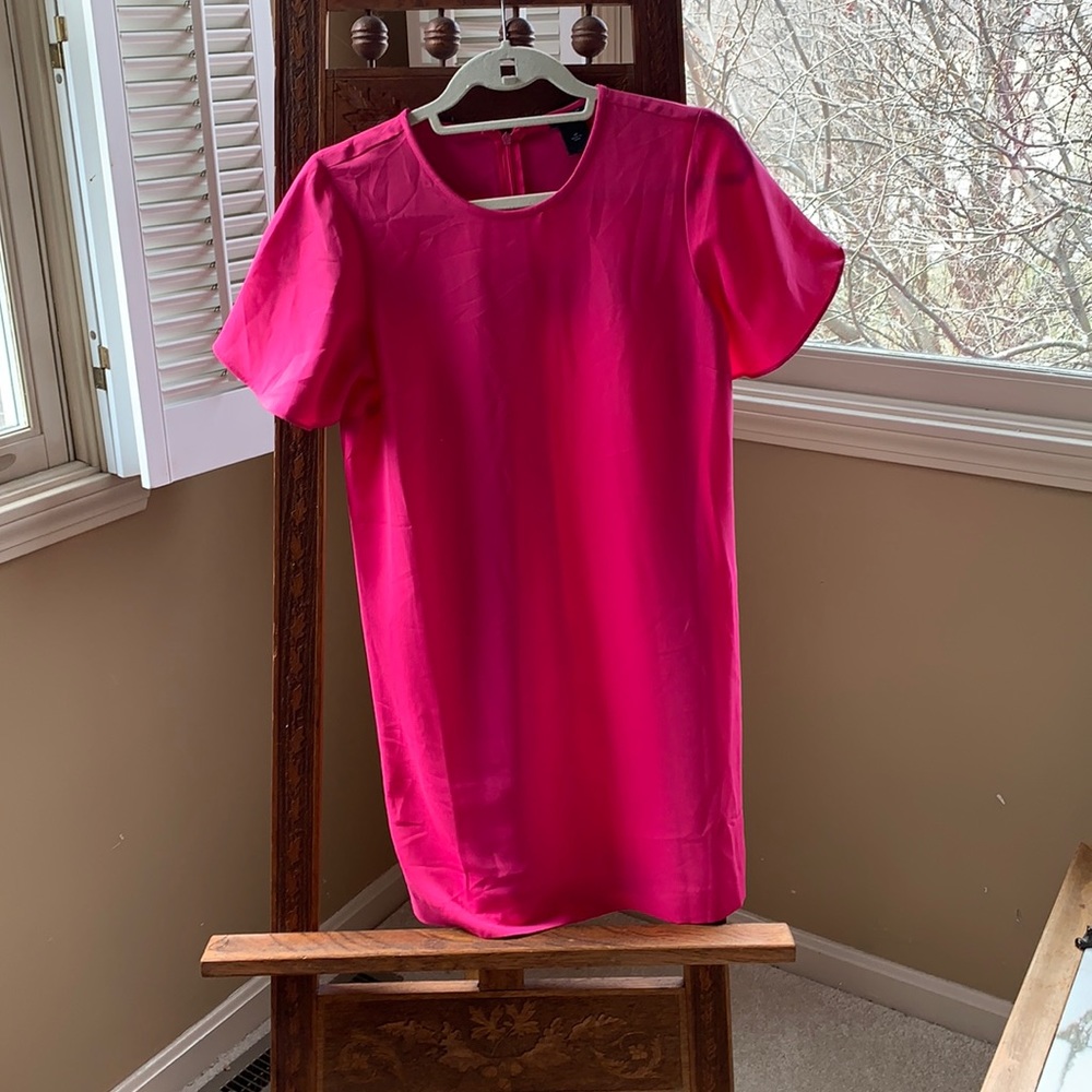 Pink shift dress
